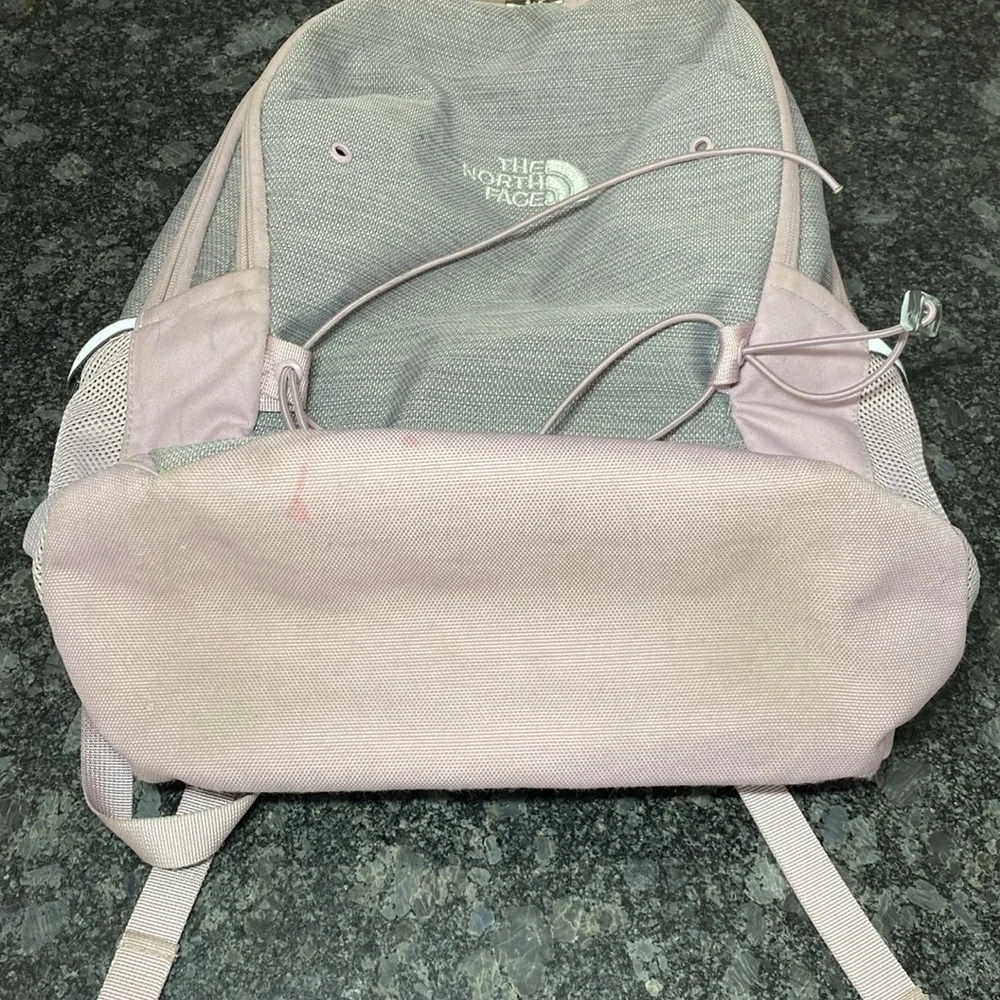 The North Face Jester Backpack Purple Grey Hiking School Travel